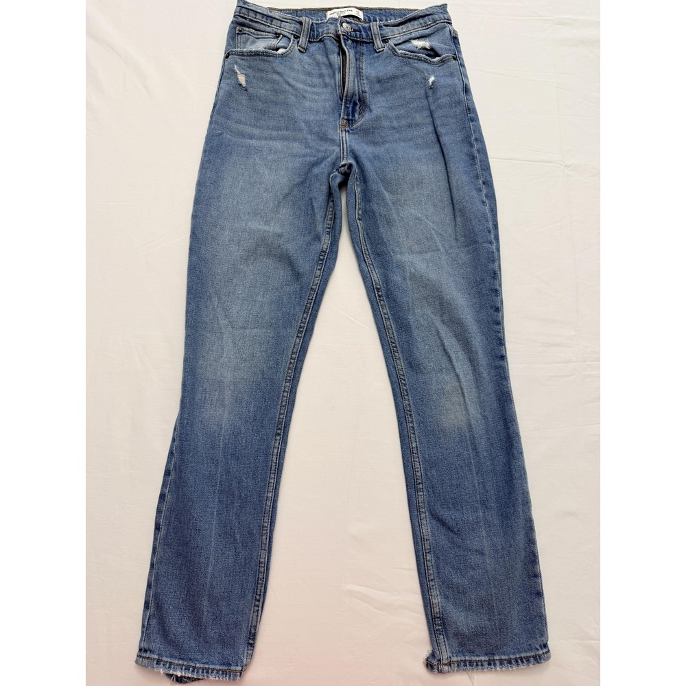 Abercrombie & Fitch‎ The Skinny High Rise Jeans Womens 4 Blue Med Wash 27x28